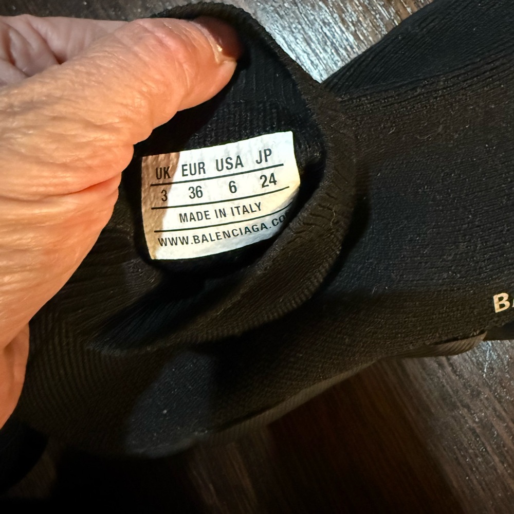 Balenciaga Black Sock Sneakers - Picture 5 of 5